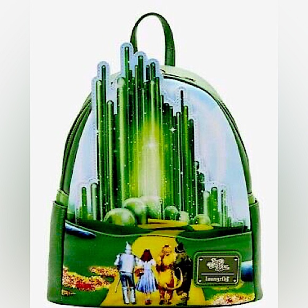 Loungefly The Wizard of Oz Emerald City Glow-in-the-Dark Mini Backpack